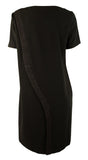 Tahari by ASL Women's Kevin Embossed Stripe Shift Dress-B-14