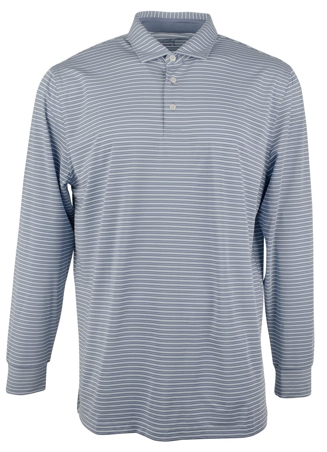 Southern Tide Men's Driver Heather Striped Performance Polo Shirt HPB XL