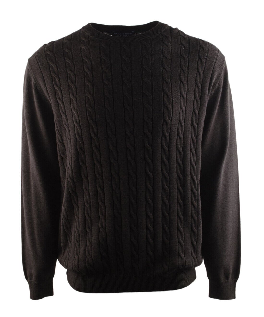 Roundtree & Yorke Men's Crewneck Knit Sweater Blck XL