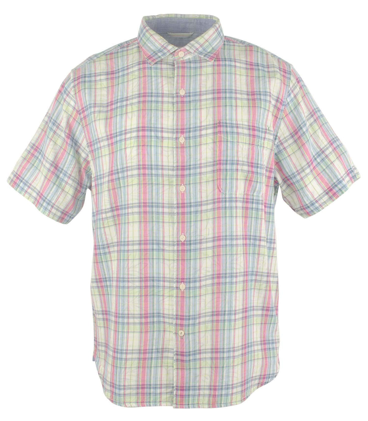 Tommy Bahama Men's Island Etch Short Sleeve Camp Shirt Rose Bed Small