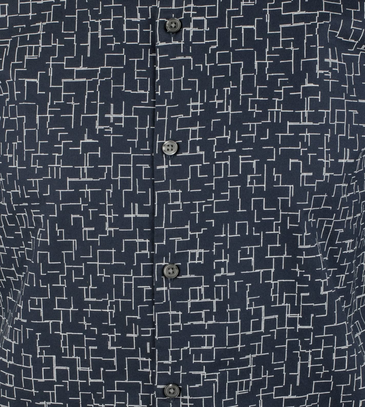 Hugo Boss Men's Ronn Slim Fit Short Sleeve Button Down Shirt 2XL Dark Blue