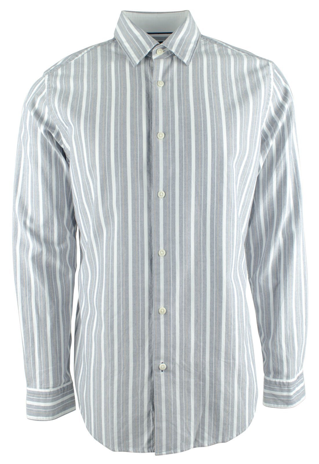 Hugo Boss Men's Lukas Regular Fit Long Sleeve Button Down Shirt Navy Blue