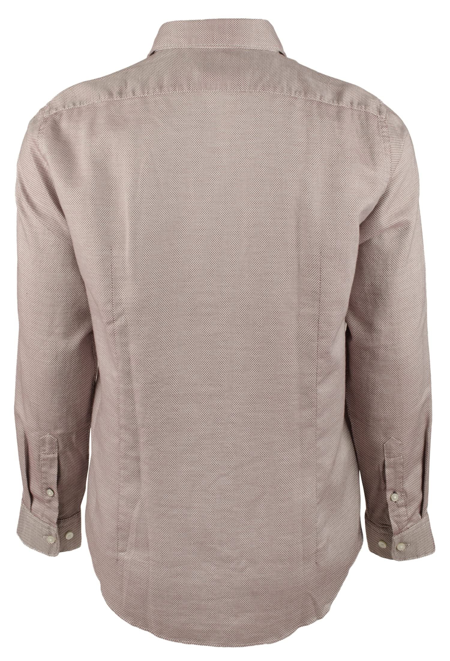Hugo Boss Men's Lukas Regular Fit Long Sleeves Shirt Small Dark Red