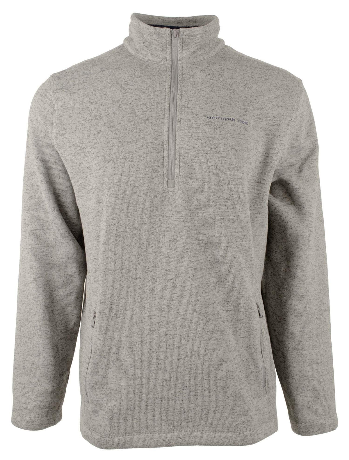 Southern Tide Men's Samson Peak 1/4 Zip Pullover Sweatshirt Steel Grey Large