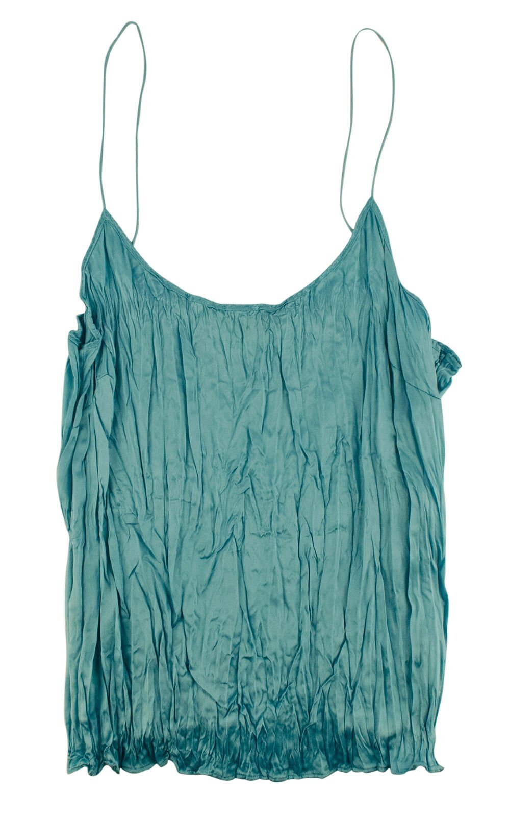 Antonio Melani Women's Camisole Peacock Paradise Top Turquoise Blue Small