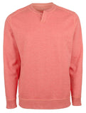 Tommy Bahama Men's Flipfield Abaco Reversible Pullover Sweatshirt Pure Coral Hthr Small