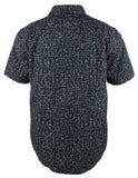 Hugo Boss Men's Ronn Slim Fit Short Sleeve Button Down Shirt 2XL Dark Blue