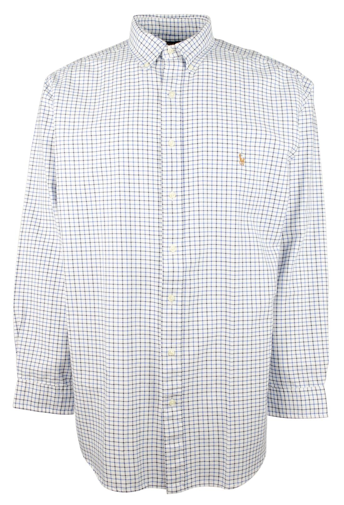 POLO RALPH LAUREN Men's Big & Tall Long Sleeve Classic Oxford Shirt 4LT Multi