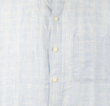 Tommy Bahama Men's Ventana Plaid Linen Long Sleeve Button-Down Shirt LSky Medium