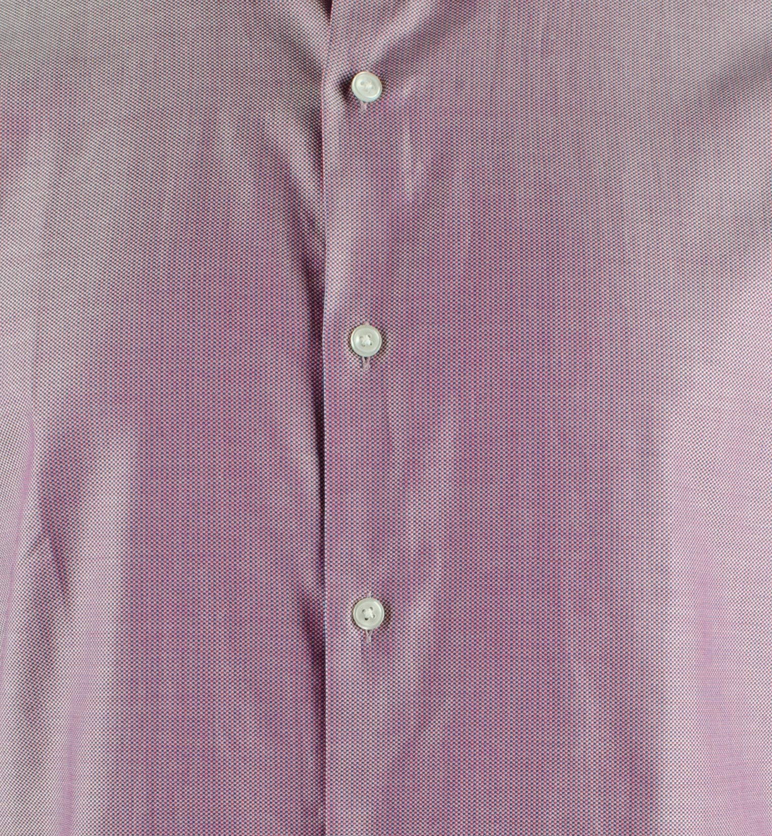 Hugo Boss BOSS Regular Fit Point Collar Plaid Dress Shirt 50409348 Dark Pink
