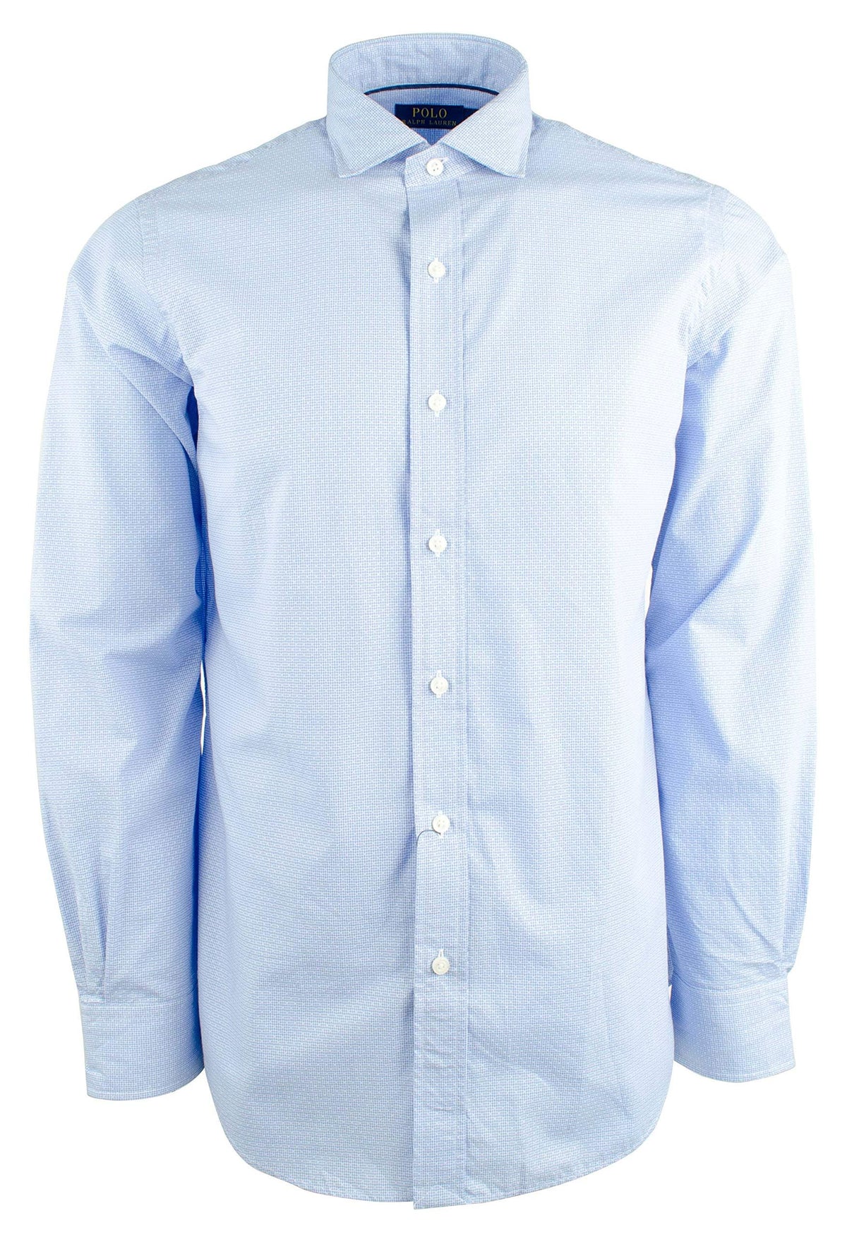 Polo Ralph Lauren Mens Classic Fit Dress Shirt,Blue,Small