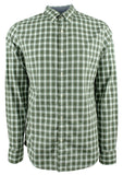 Men's Slim Fit Plaid Long Sleeve Shirt VG XXL Viridian Green