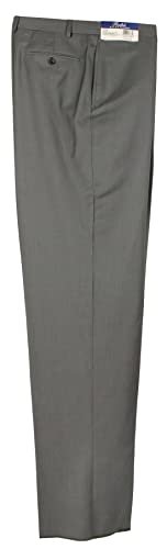 Ralph Men's Wool Natural Stretch Flat Front Dress Pants-C-42W