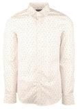 Men's Slim Fit Micro Dot Print Long Sleeves Shirt-OO-Medium