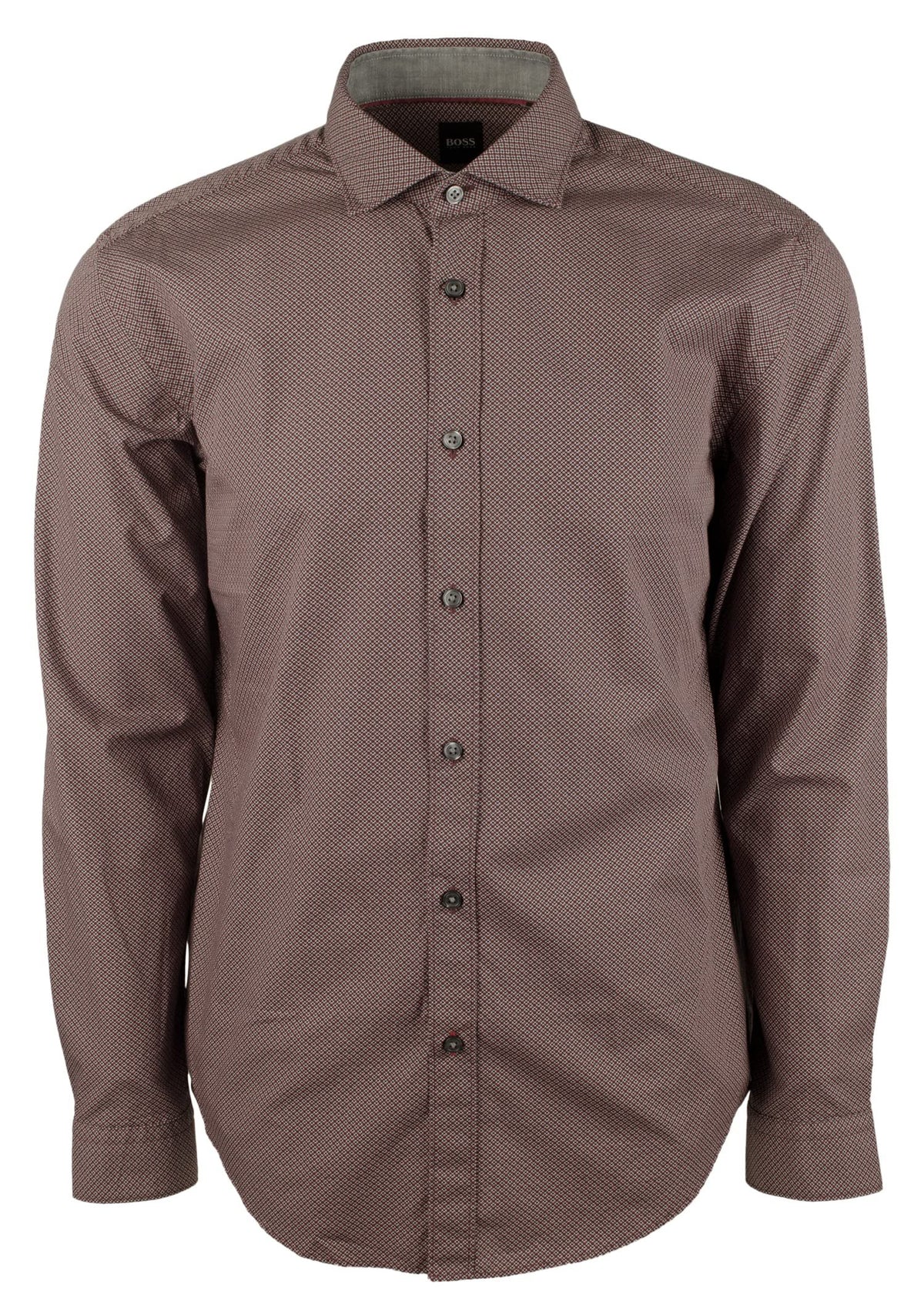 Hugo Boss Men's Ridley Slim Fit Long Sleeve Button Down Shirt XL Medium Red