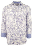 Tommy Bahama Men's Monarch Bay Plaid Linen Blea Long Sleeve Shirt