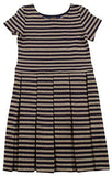 Polo Ralph Lauren Little Kids Girl's Short Sleeve Pleated Knit Dress