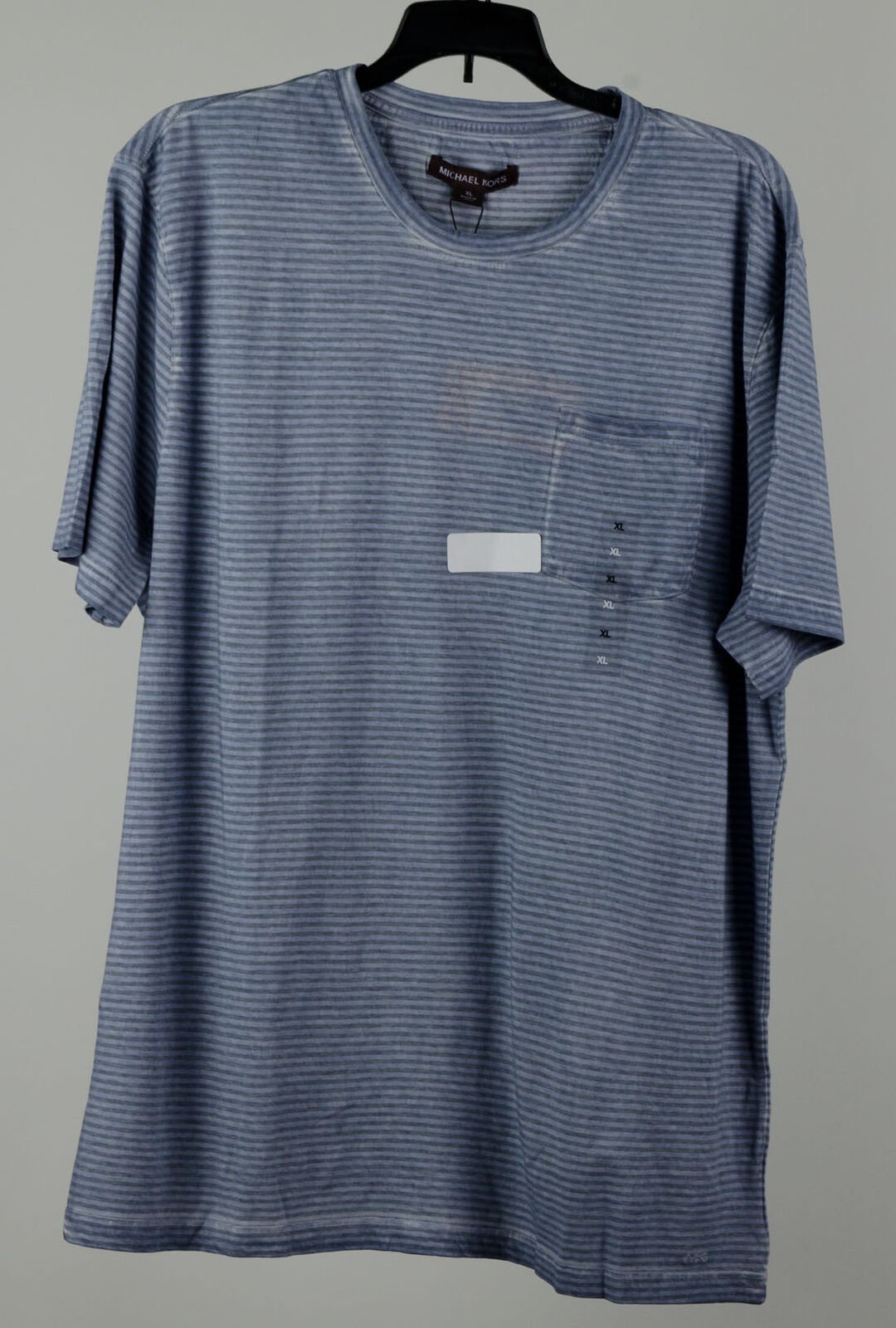 Customer Return Michael Kors Men's Striped Pocket T-Shirt-OB-XL