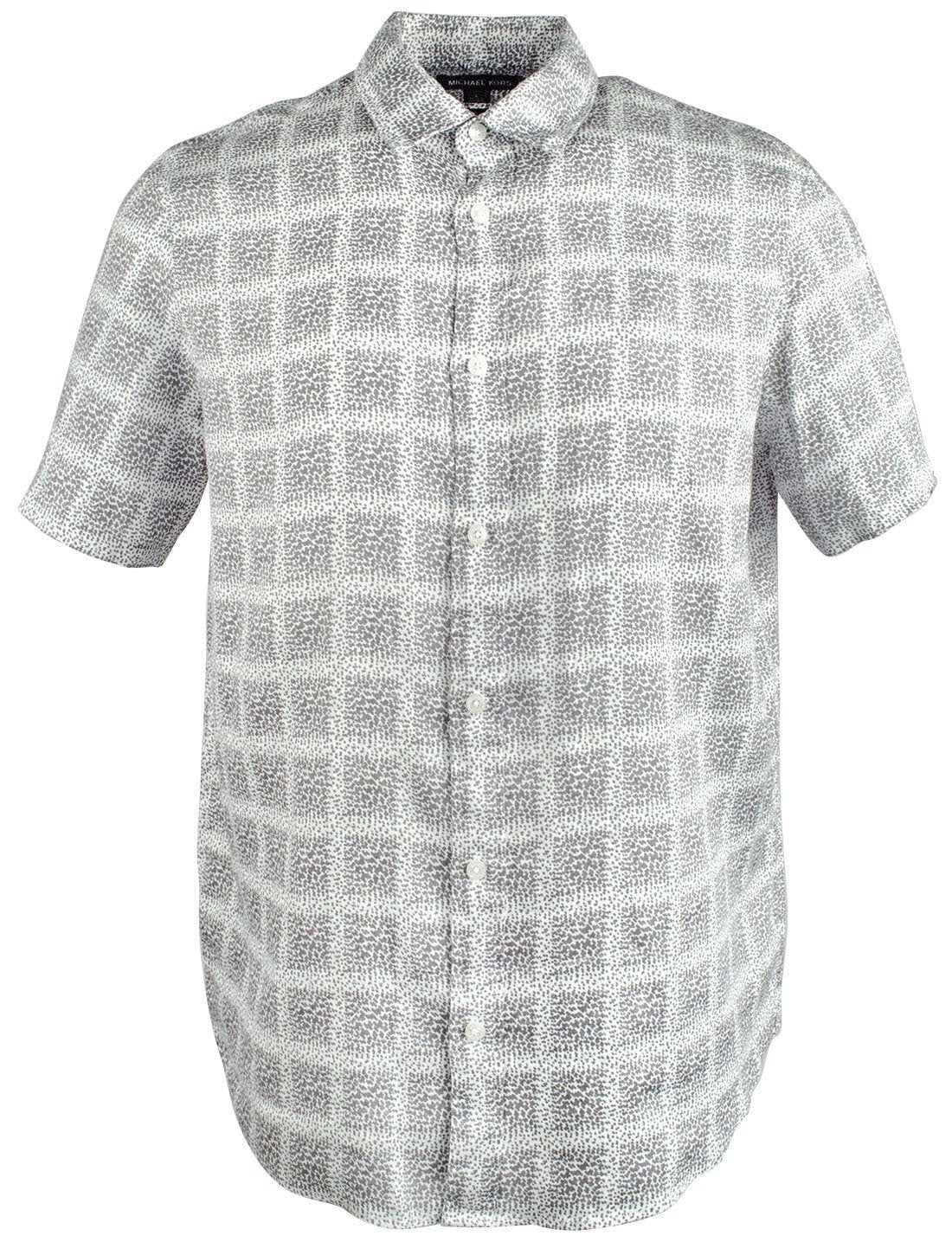 Michael Kors Men's Paxton Print Short Sleeve Shirt S Small