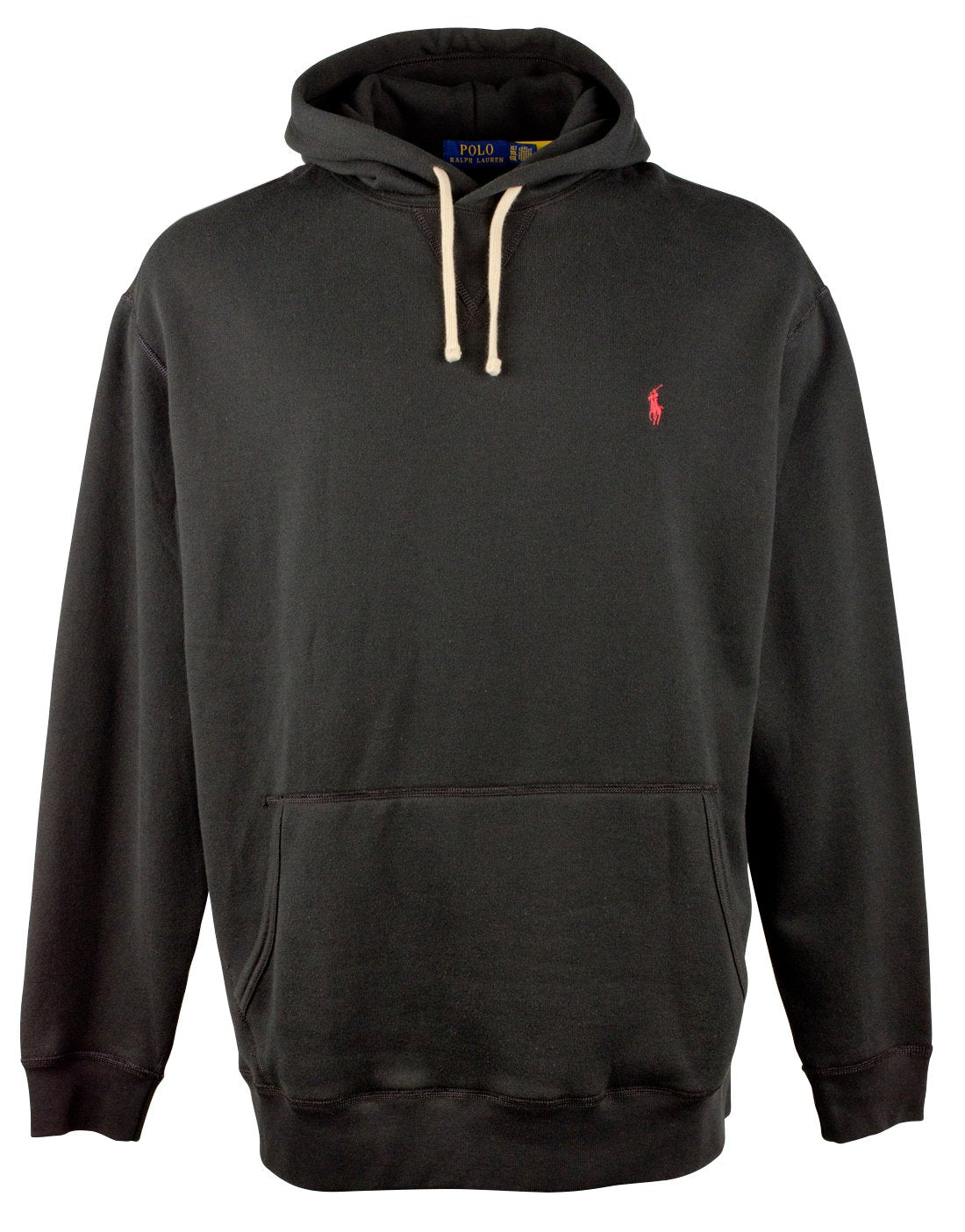 Polo Ralph Lauren Men's Big & Tall Fleece Hoodie Black 3XLT