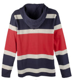 POLO RALPH LAUREN Men's Hooded Chariots T-Shirt (XS, French Navy Multi)