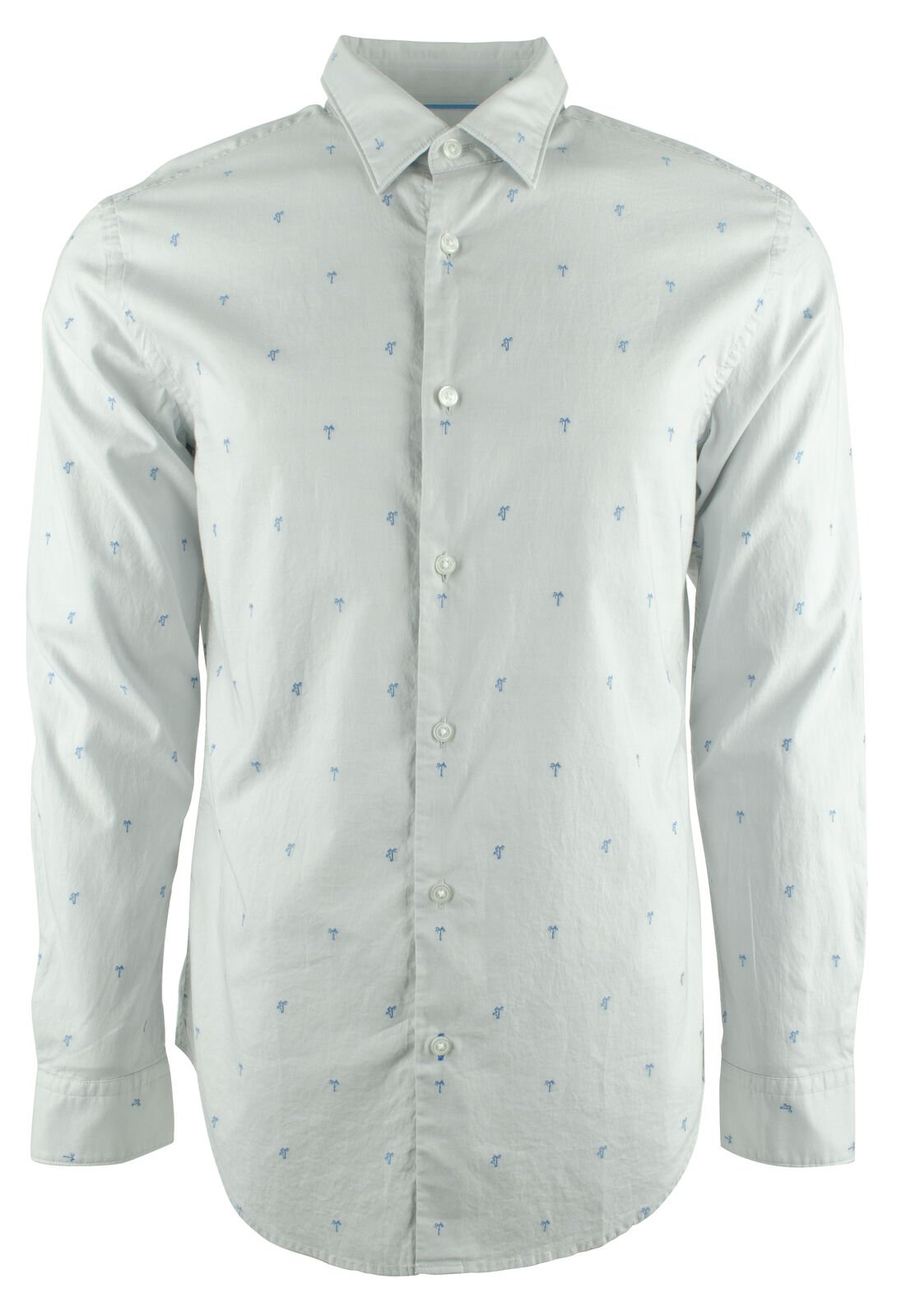 Hugo Boss Men's Ronni Palm Slim Fit Long Sleeve Shirt XXL