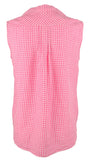 Tommy Bahama Women's Gingham Way Linen Sleeveless Camp Shirt