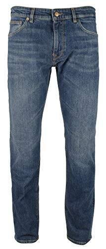 Hugo Boss Men's Maine Regular Fit Stretch Jeans-MB-30WX32L Medium Blue
