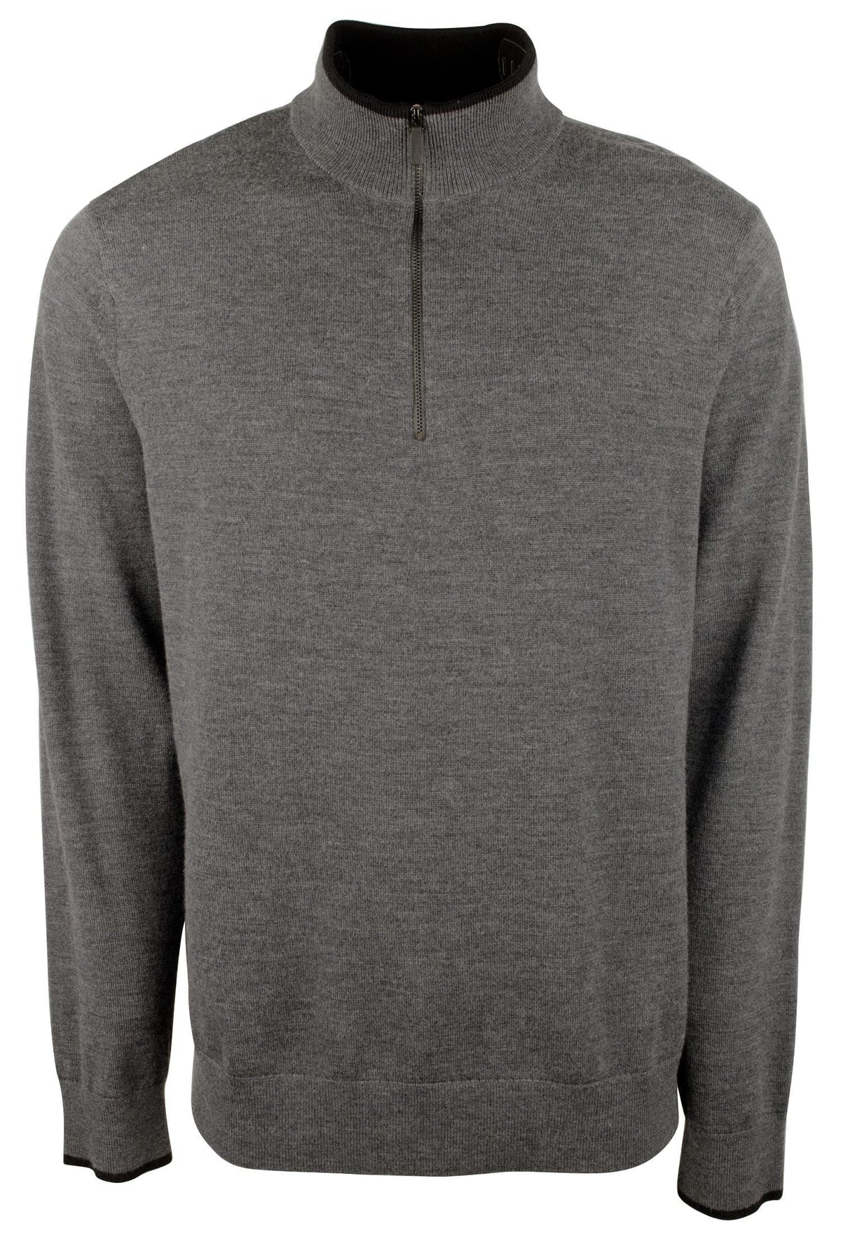 Men's Quarter Zip Merino Sweater-AM-XX-Large