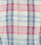 Camisa deportiva Tommy Bahama Zuma de manga corta a cuadros con botones delanteros para hombre, color océano profundo mediano