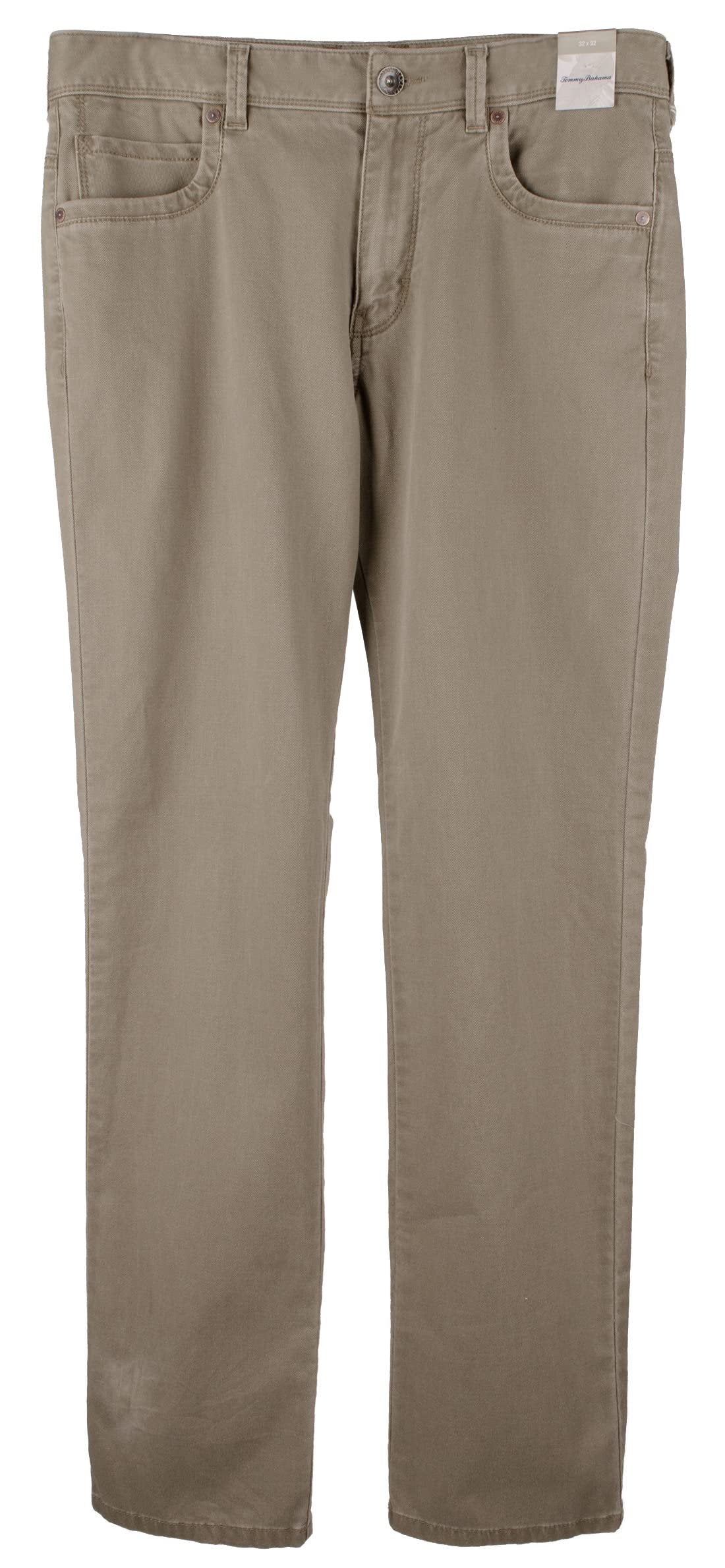 Men's Coastal Keys 5 Pocket Pants-DT-32X34 Dark Taupe