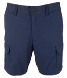 Men's Mid Rise Flat Front Cargo Shorts-Midnight-30