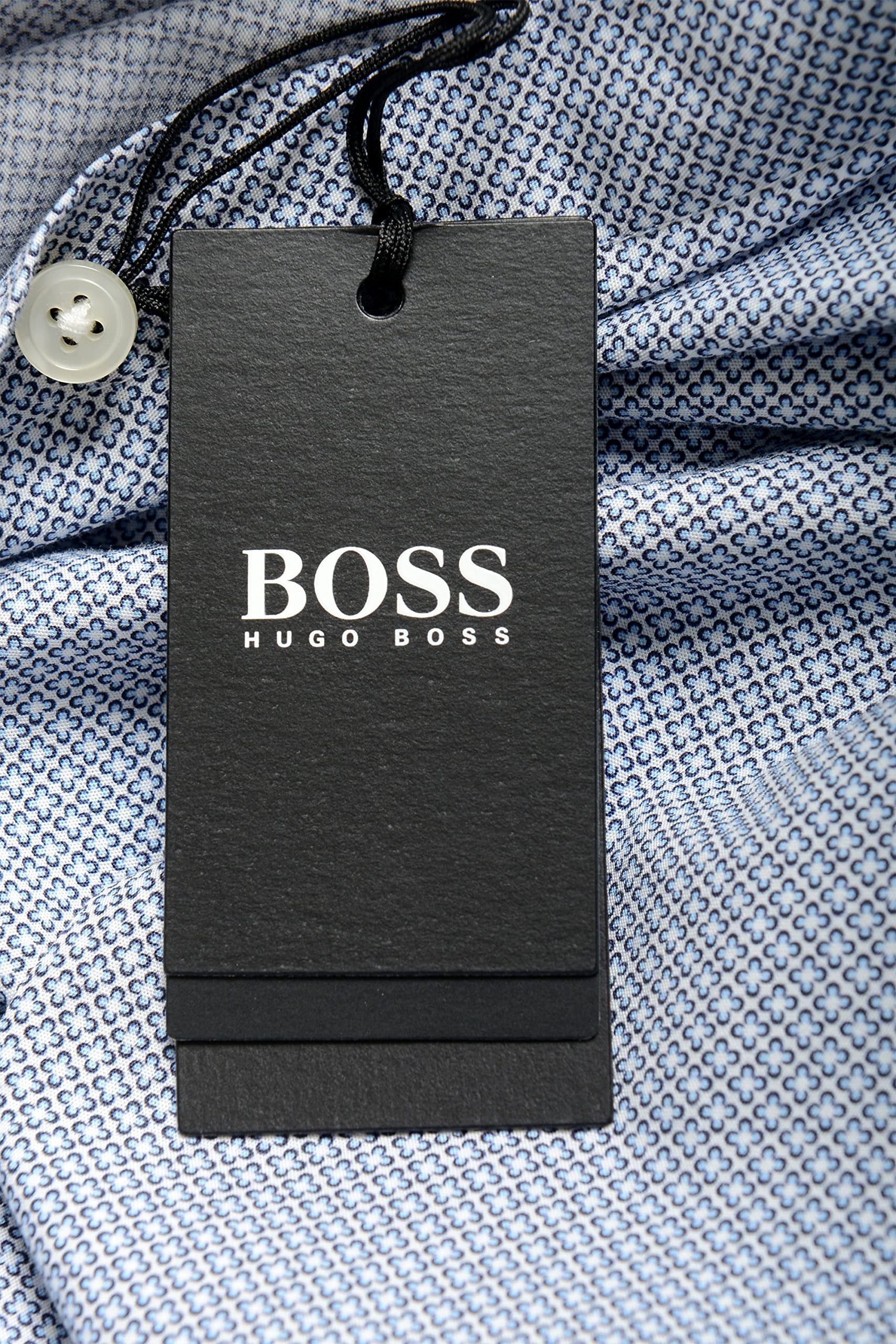 Hugo Boss Men's Ridley Slim Fit Long Sleeve Shirt 2XL Pastel Blue