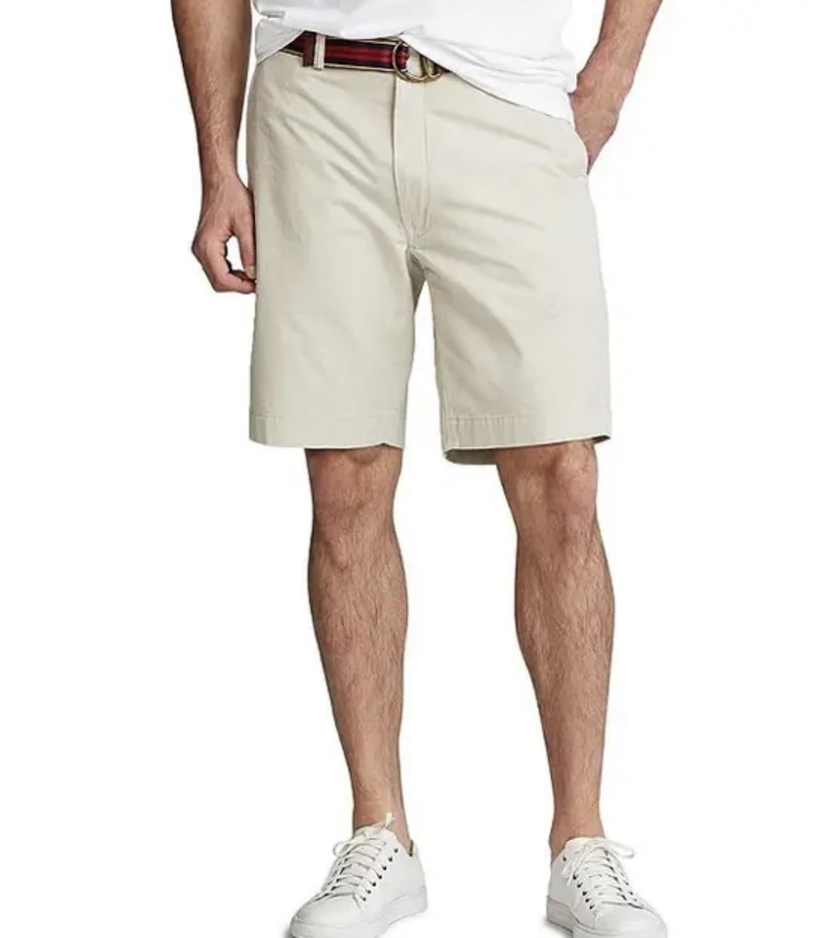 POLO RALPH LAUREN Men's Big & Tall Stretch Classic Fit 10-Inch Chino Shorts in Beige, Size 50B