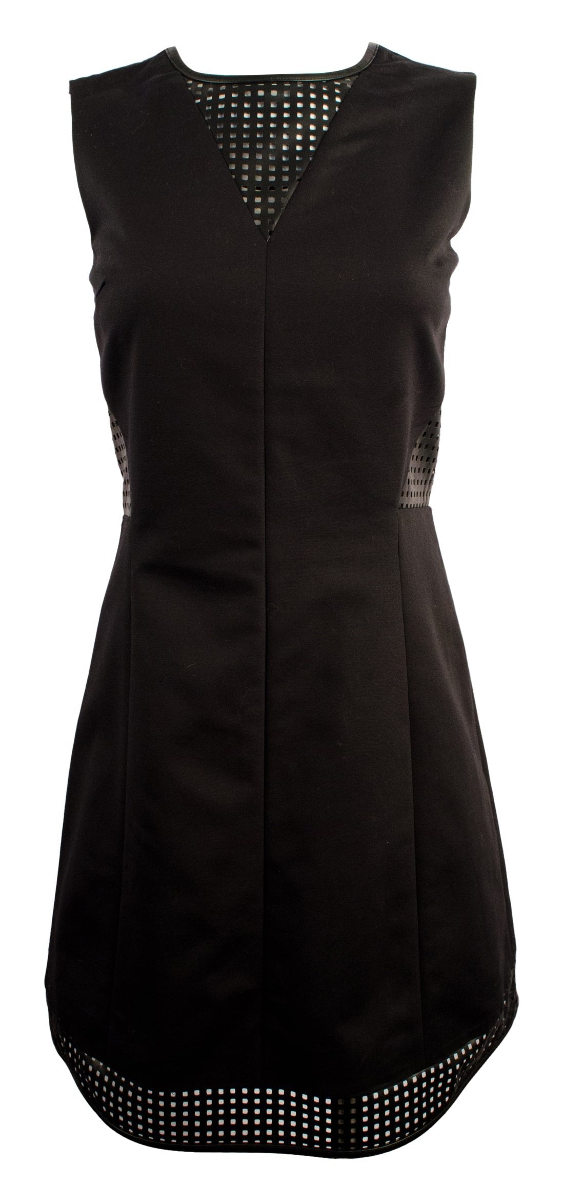Armani Exchange Women's Faux Leather Fit and Flare Dress