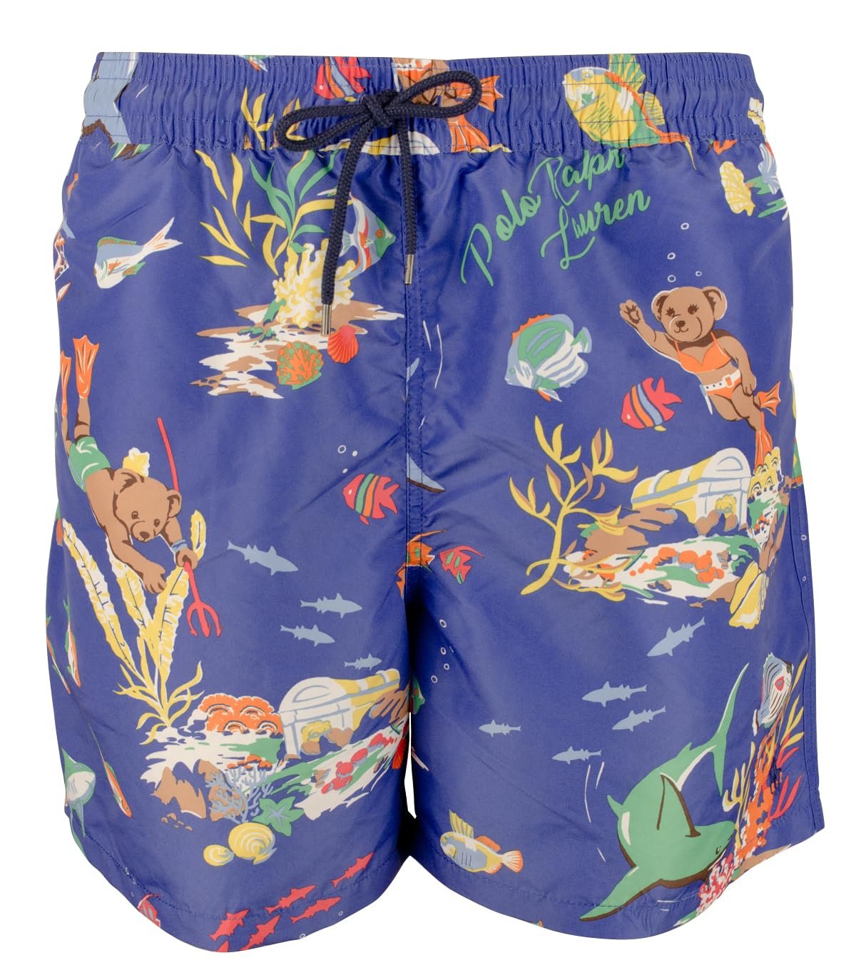 POLO RALPH LAUREN Men's 5.75-Inch Traveler Polo Bear Swim Trunk XX-Large Multi