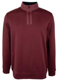 $139.00 Bugatchi Mens 1/4 Zip Pullover Sweatshirt Long Sleeve Burgundy Red XL