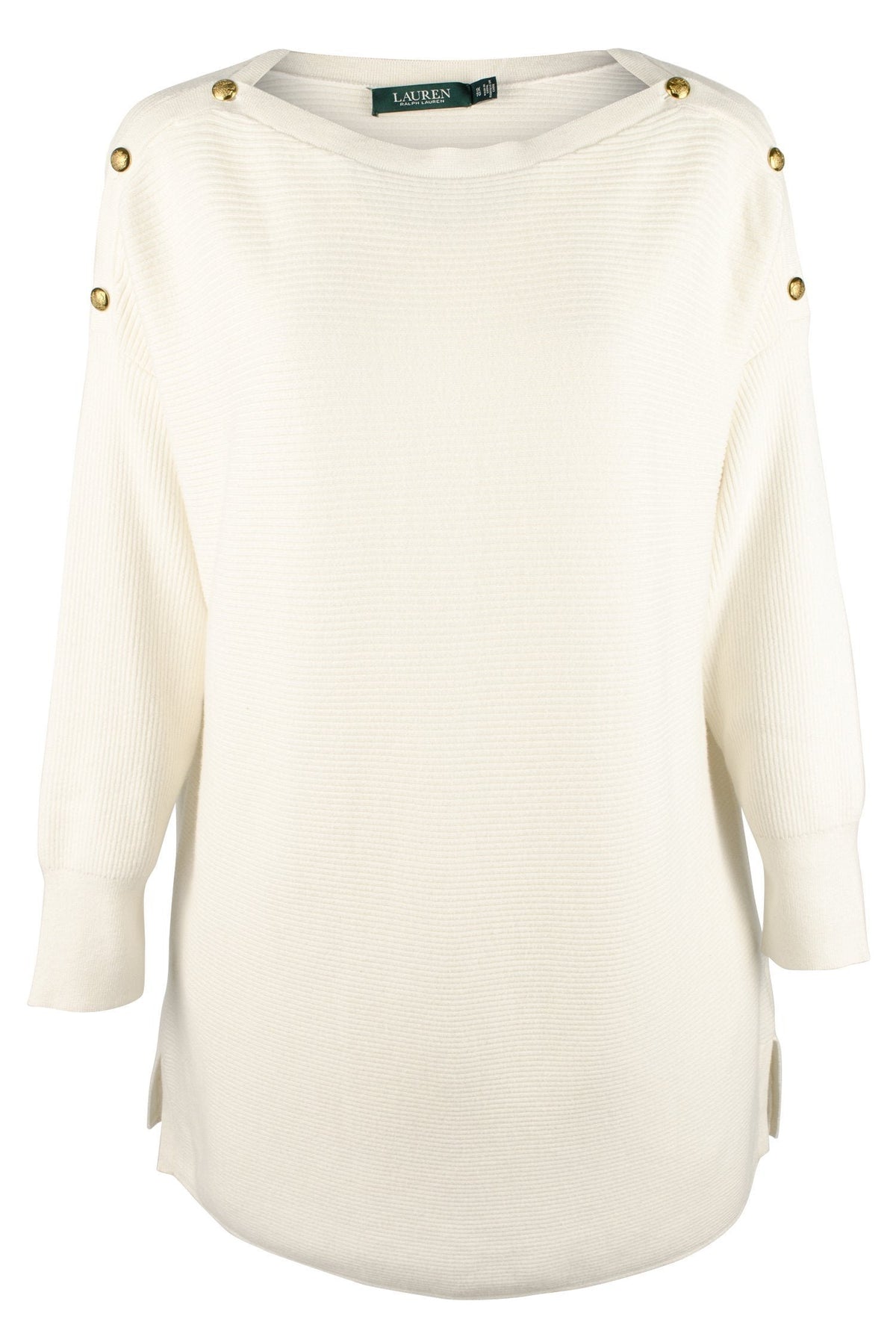 Lauren Ralph Lauren Women's Plus Boat Neck Knit Sweater-WC-1X