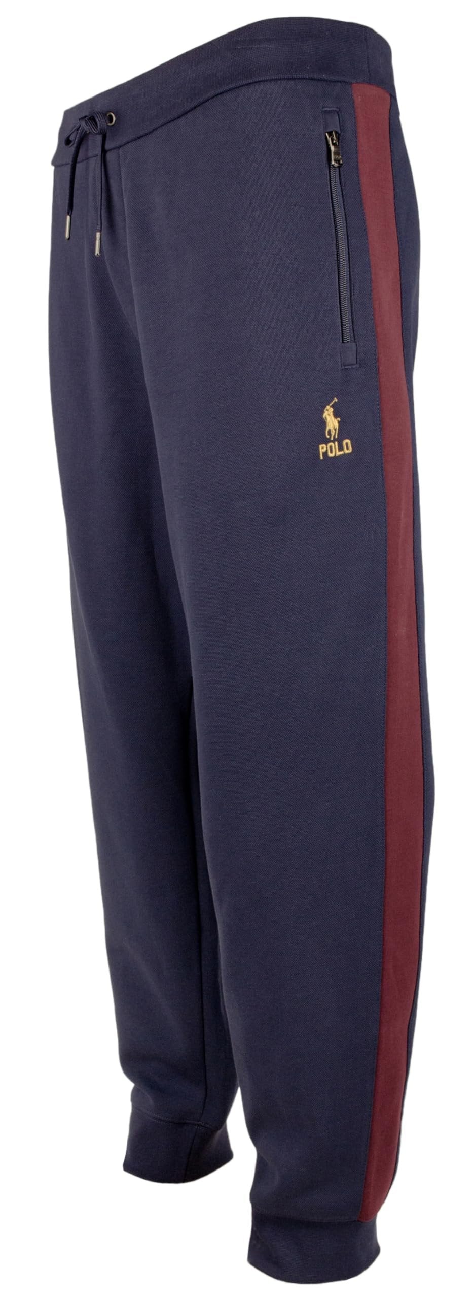POLO RALPH LAUREN Men's Big & Tall Double Knit Mesh Jogger Pants NvyM 2XLT