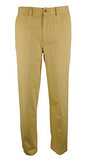Men's Classic-Fit Flat-Front Chino Pants-BY-32Wx30L Yellow