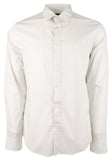Michael Kors Men's Stretch MK Printed Slim Fit Long Sleeve Shirt