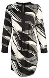 Ralph Lauren Women's Print Crepe Drawstring Dress