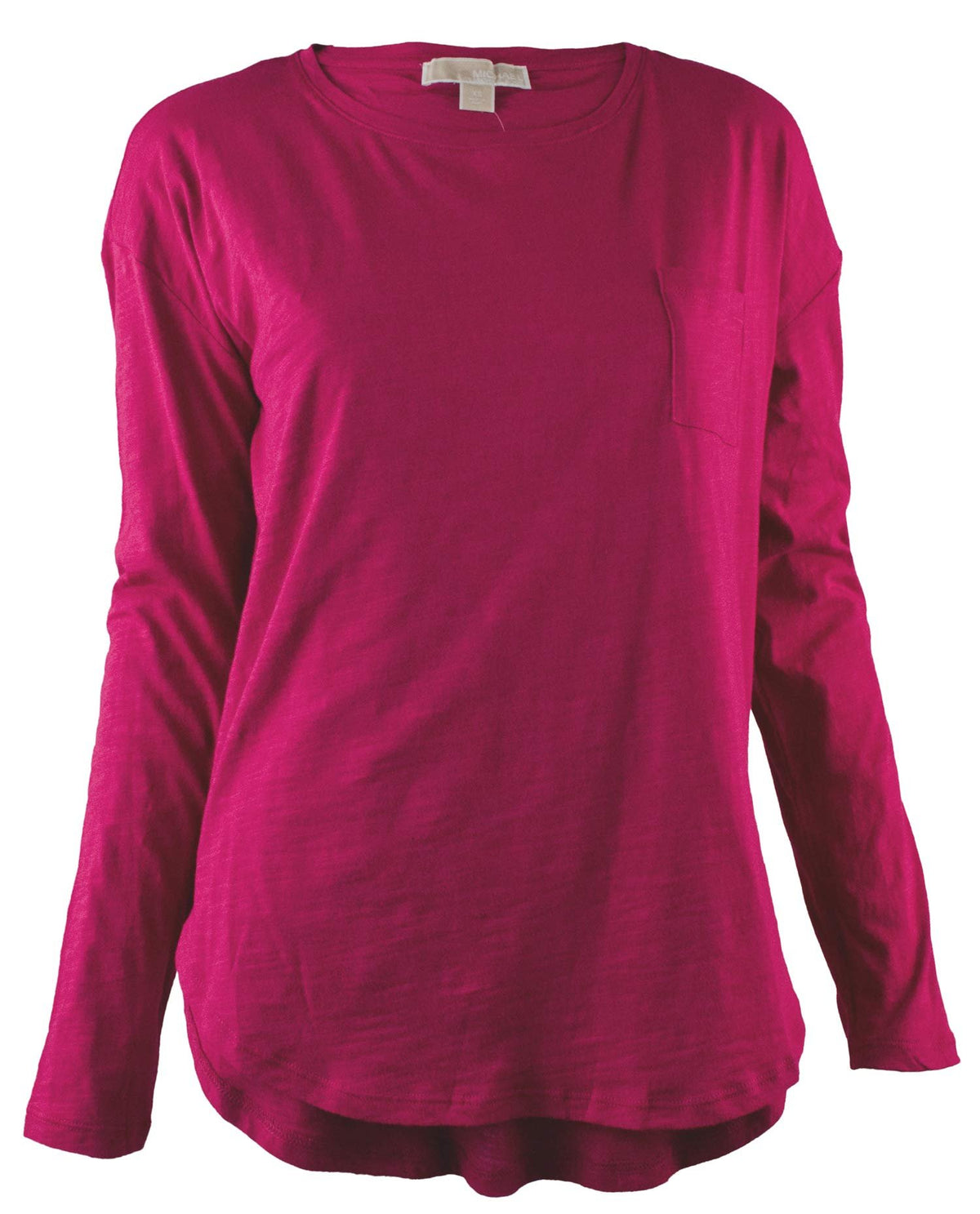 Michael Kors Women's Long Sleeve Pocket Tee Shirt