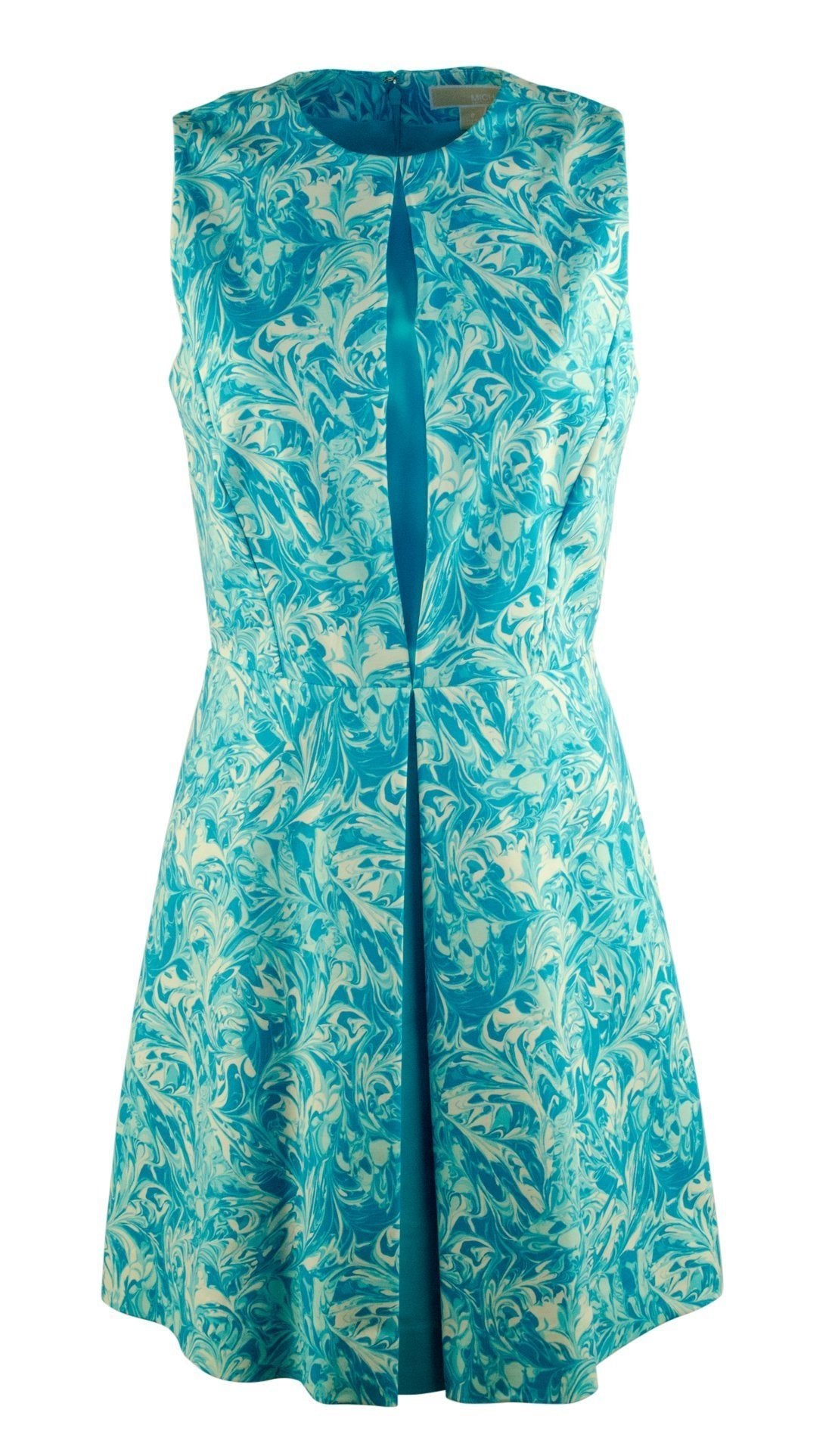 MICHAEL Michael Kors Womens Pleat Party Dress Turquoise 4
