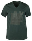 A/X Armani Exchange Men's Graphic Logo Slim Fit V Neck T Shirt