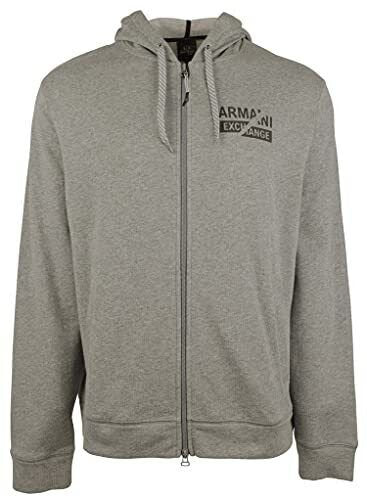 Men's Full Zip Hoodie Sweatshirt GY X Large