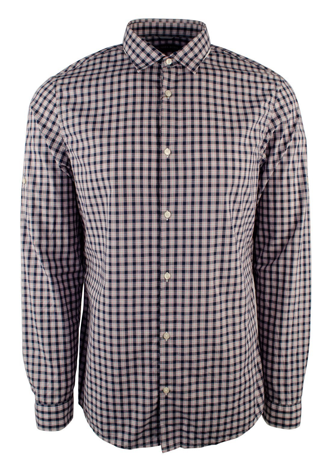 Michael Kors Men's Long Sleeve Shane Plaid Slim Fit Shirt