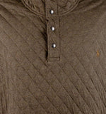 POLO RALPH LAUREN Men's Big & Tall Long Sleeve Quilt Double Knit Jersey Pullover BrwnH 4XLT Brown Heather