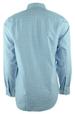 Men's Checkered Oxford Button Down Shirt-OC-S