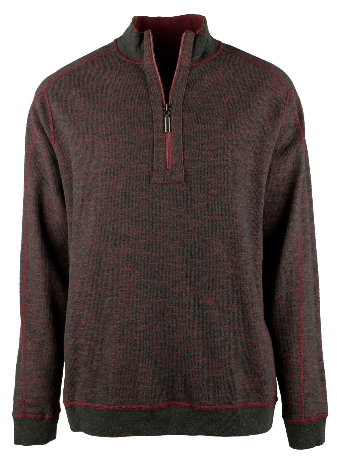 Customer Return Tommy Bahama Men's Big and Tall Flipsider Half-Zip Reversible